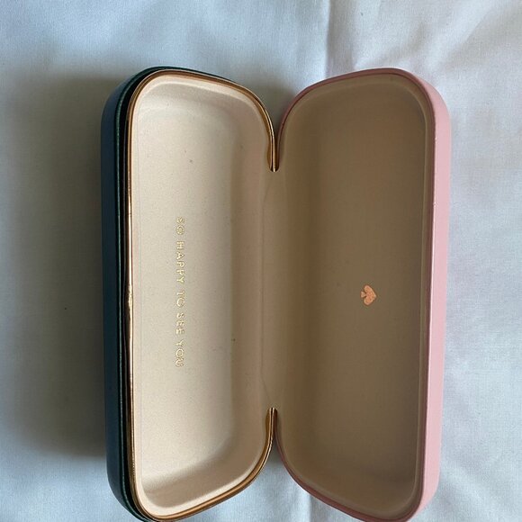 Genuine Authentic Kate Spade Hard Clamshell Eyeglasses Case - Pink Green, Women - Picture 6 of 6